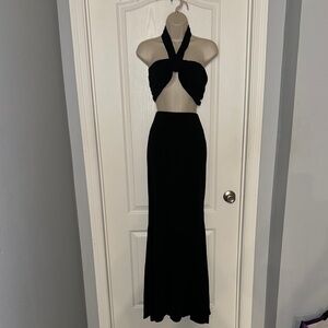 XL Elegant Black Halter top and Maxi skirt